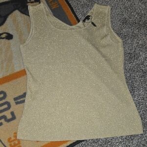 Nwt Fontana Gold Sleeveless Top Xl